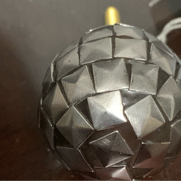 Silver Colored Square Mosaic Drawer Pull - Picture 4 of 6